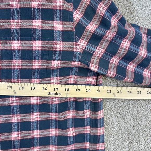 UNTUCKit Capranera Shirt Mens Large Green Red Plaid Cotton Long Sleeve Button Up - Picture 5 of 7